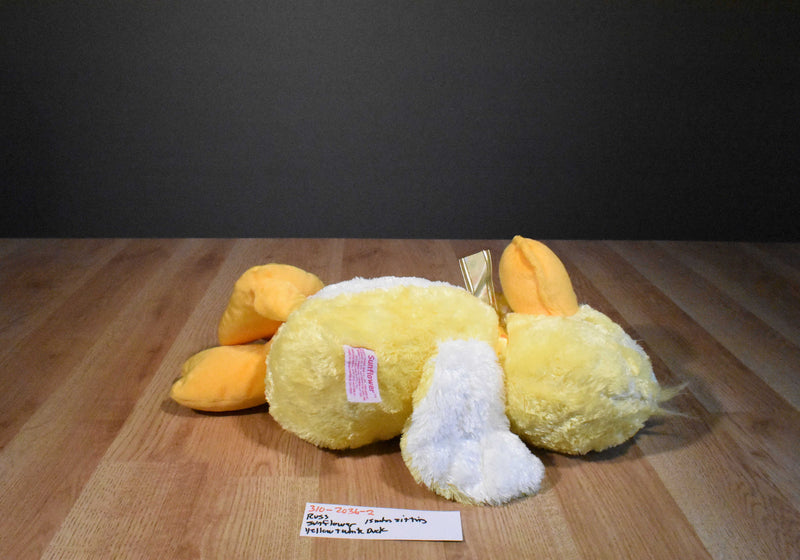 Russ Sunflower Yellow and White Duck Beanbag Plush