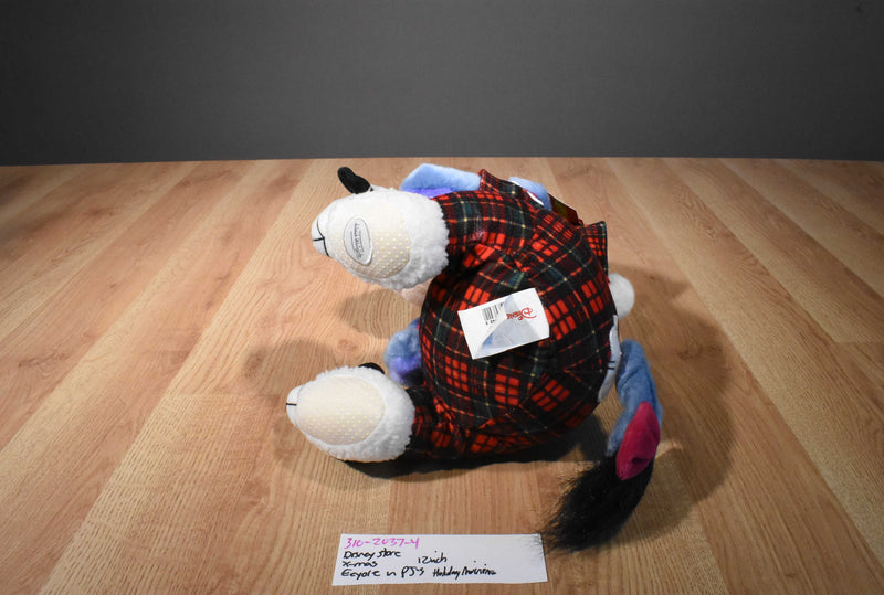 Disney Store Holiday Morning Eeyore Plush in Pajamas
