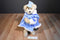 Trade Secret Snowflake Tan Bear Beanbag in Blue Cape