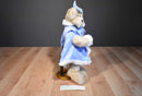 Trade Secret Snowflake Tan Bear Beanbag in Blue Cape