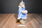 Trade Secret Snowflake Tan Bear Beanbag in Blue Cape