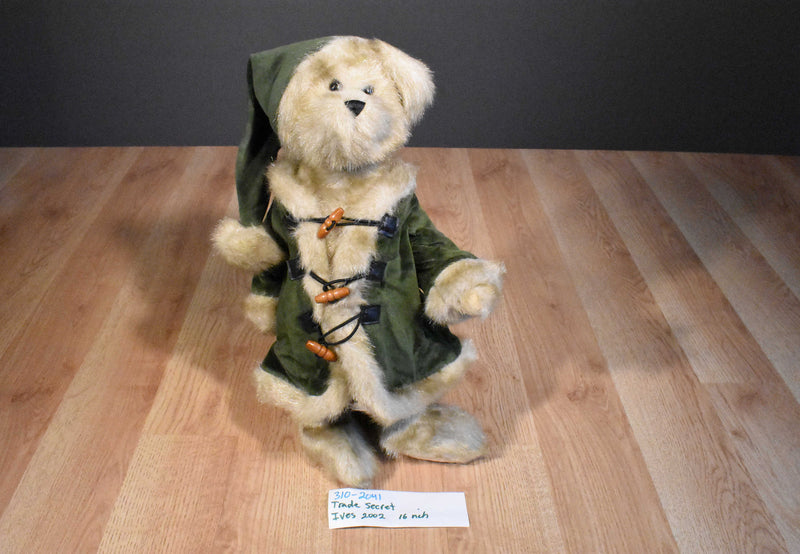 Trade Secret Beige Teddy Bear Ives 2002 Beanbag Plush
