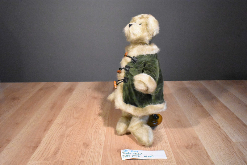 Trade Secret Beige Teddy Bear Ives 2002 Beanbag Plush