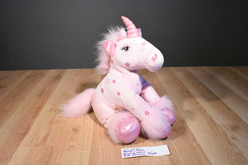 Build-A-Bear Shooting Stars Pink Unicorn Horse Plush