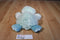 Wal-Mart Flat Fluffy Blue Duck Beanbag Plush