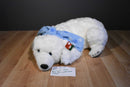 Joann Stores Large Polar Bear Plush with Blue Snowflake Scarf