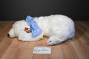 Joann Stores Large Polar Bear Plush with Blue Snowflake Scarf