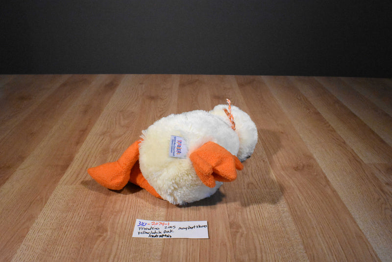 May Dept. Stores Friendzies Yellow and White Duck 2005 Beanbag Plush
