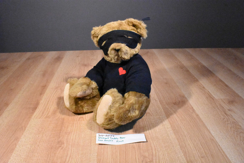 Vermont Teddy Bear The Love Bandit Brown Bear Plush