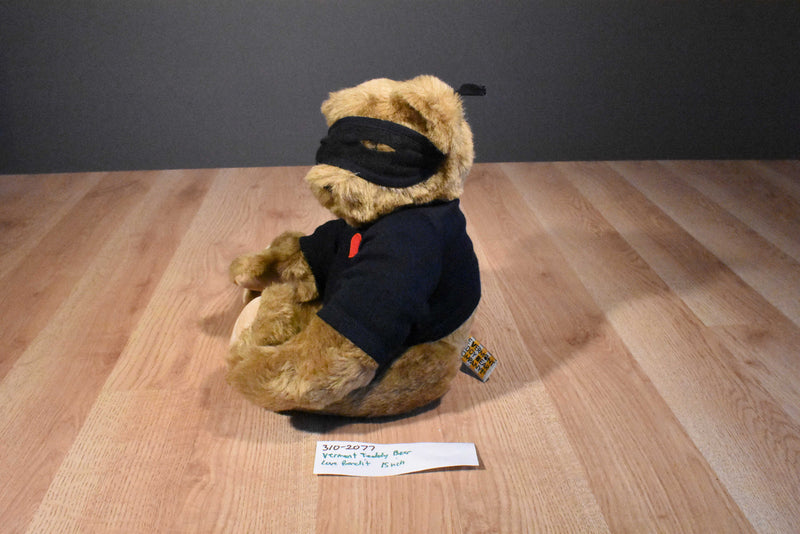 Vermont Teddy Bear The Love Bandit Brown Bear Plush