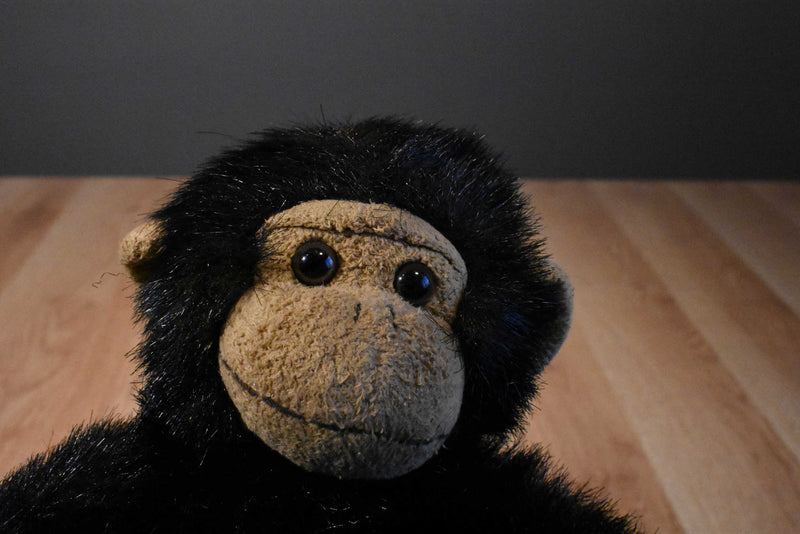 Tri Russ Target Chimp with Red Heart and Small Monkey Beanbag Plush
