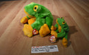 Ty Buddies and Babies Smoochy Green and Yellow Frog 1997 1998 Beanbag Plush