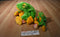 Ty Buddies and Babies Smoochy Green and Yellow Frog 1997 1998 Beanbag Plush