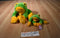 Ty Buddies and Babies Smoochy Green and Yellow Frog 1997 1998 Beanbag Plush