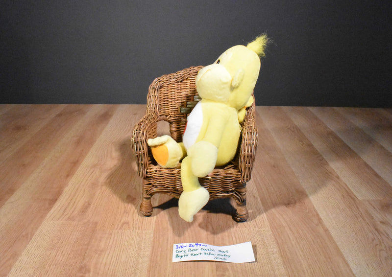 Nanco Care Bear Cousins Playful Heart Yellow Monkey 2005 Plush