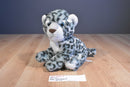 Aurora Baby Snow Leopard Cub Beanbag Plush With Blue Eyes