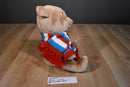 Disney Store Christmas Pooh 2008 Plush Wearing Sweater and Scarf