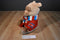 Disney Store Christmas Pooh 2008 Plush Wearing Sweater and Scarf