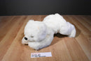 Ty Clasic White Baby Paws 1997 Beanbag Plush With Brown Toe Pads