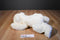 Ty Clasic White Baby Paws 1997 Beanbag Plush With Brown Toe Pads