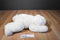 Ty Clasic White Baby Paws 1997 Beanbag Plush With Brown Toe Pads