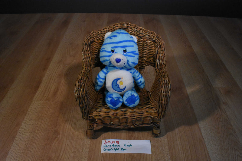 Play Along Care Bears Goodnight  Bear(Blue Zebra Pattern) 2005 Plush