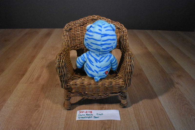 Play Along Care Bears Goodnight  Bear(Blue Zebra Pattern) 2005 Plush