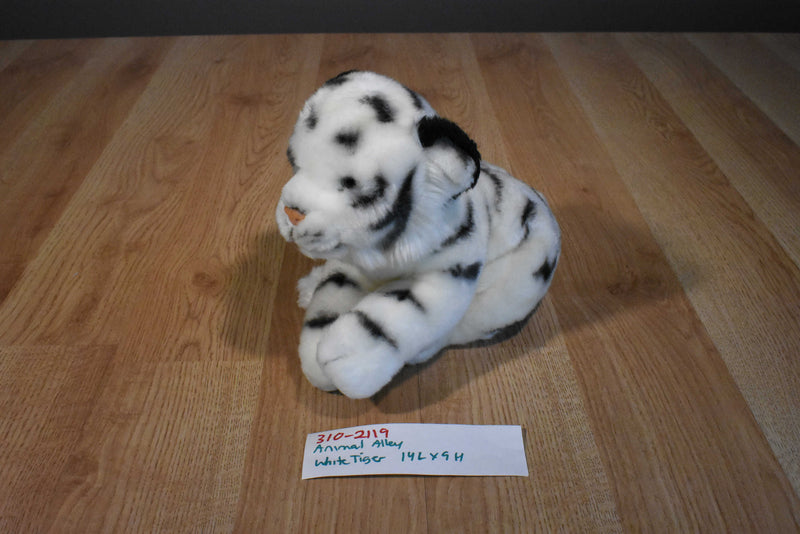 Animal Alley White Tiger Cub Beanbag Plush With Blue Eyes