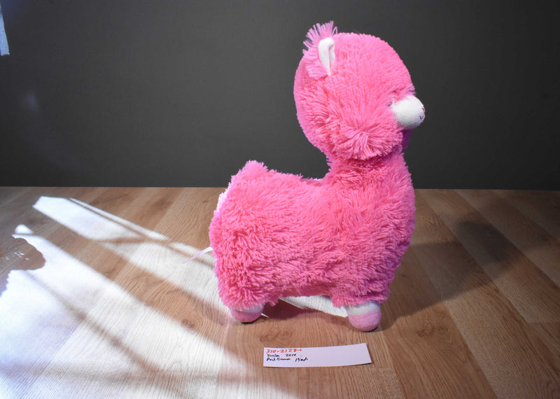 Fiesta Pink and White Llama Alpaca 2014 Plush