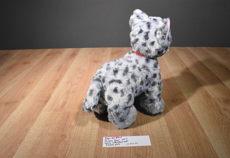 Build a Bear Promise Pets Grey Spotted Cat 2017 Plush