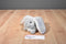 Chosun Grey and White Bunny Rabbit Plush
