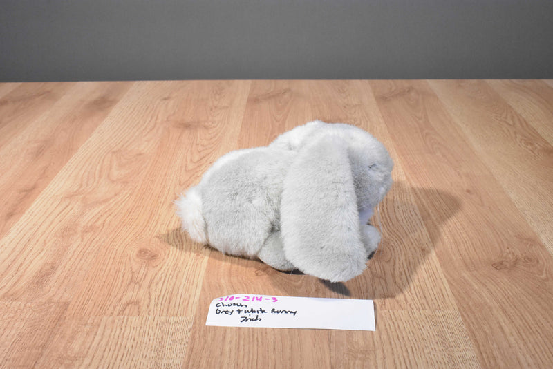 Chosun Grey and White Bunny Rabbit Plush