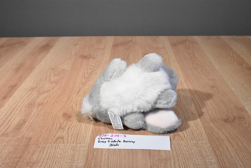 Chosun Grey and White Bunny Rabbit Plush