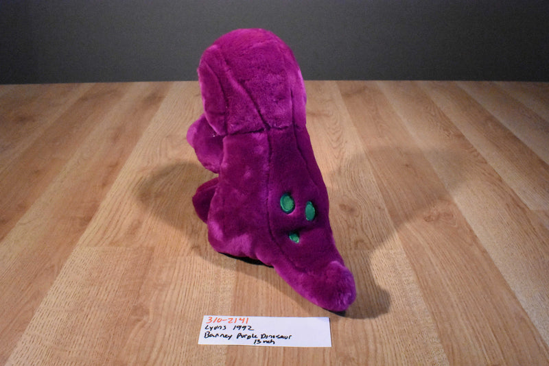 Lyons Barney the Purple and Green Dinosaur 1992 Plush