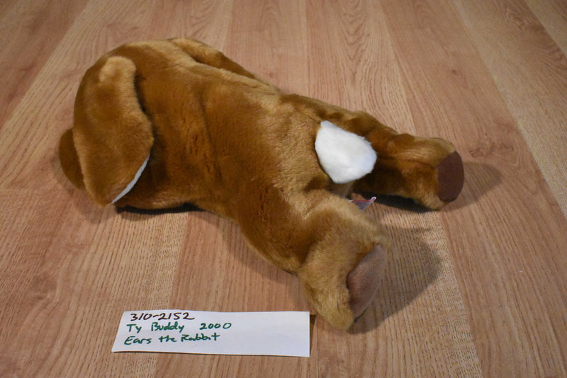 Ty Buddies Ears the Brown Rabbit 2001 Beanbag Plush
