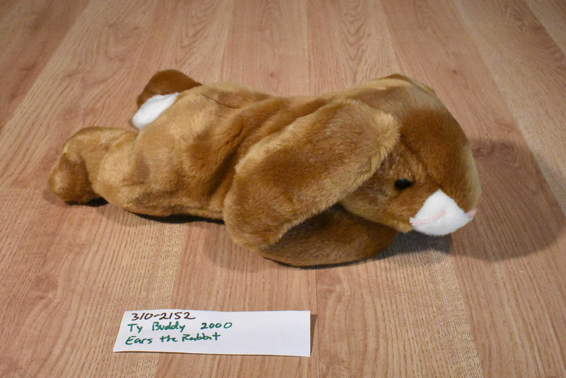 Ty Buddies Ears the Brown Rabbit 2001 Beanbag Plush