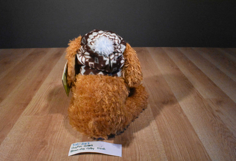 Hugfun Colby Brown Dog 2009 Beanbag Plush