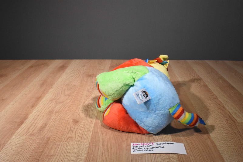 Little Jellycat Rainbow Lion Beanbag Plush