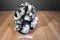 Fairview Soft Creations White and Black Puppy Dog Plush with a Bell