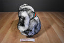 Fairview Soft Creations White and Black Puppy Dog Plush with a Bell