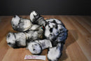 Fairview Soft Creations White and Black Puppy Dog Plush with a Bell