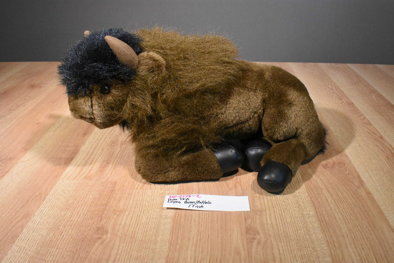 Beta Toys Laying Down Bison Buffalo Plush