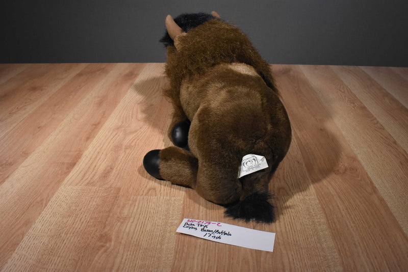 Beta Toys Laying Down Bison Buffalo Plush