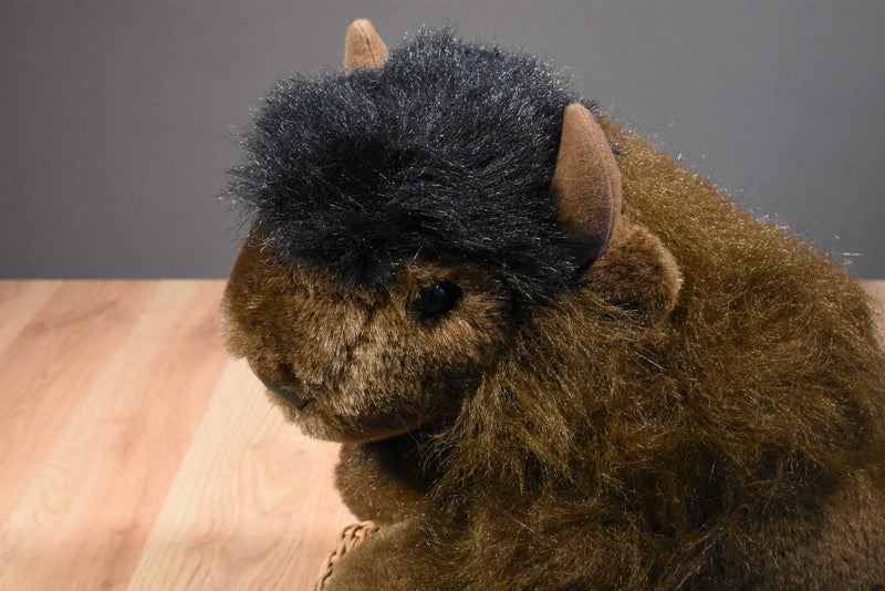 Beta Toys Laying Down Bison Buffalo Plush