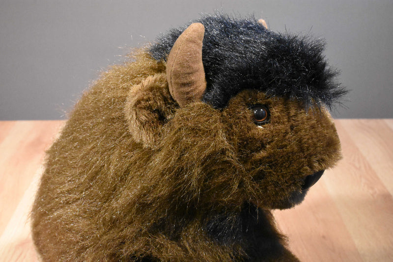 Beta Toys Laying Down Bison Buffalo Plush