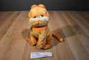 Ty Beanie Buddy Garfield Orange Cat 2004 Beanbag Plush With Green Eyes
