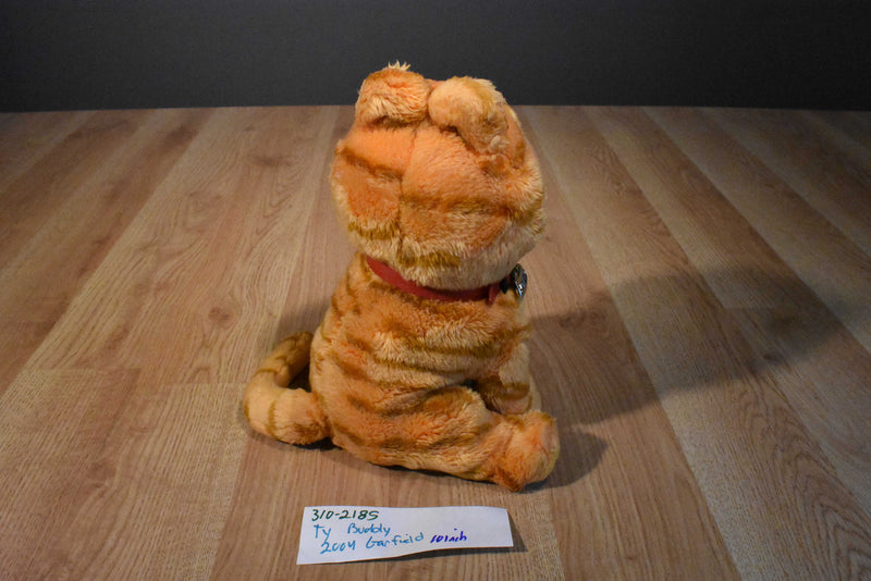Ty Beanie Buddy Garfield Orange Cat 2004 Beanbag Plush With Green Eyes