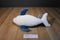Aurora Blue and White Dolphin Plush