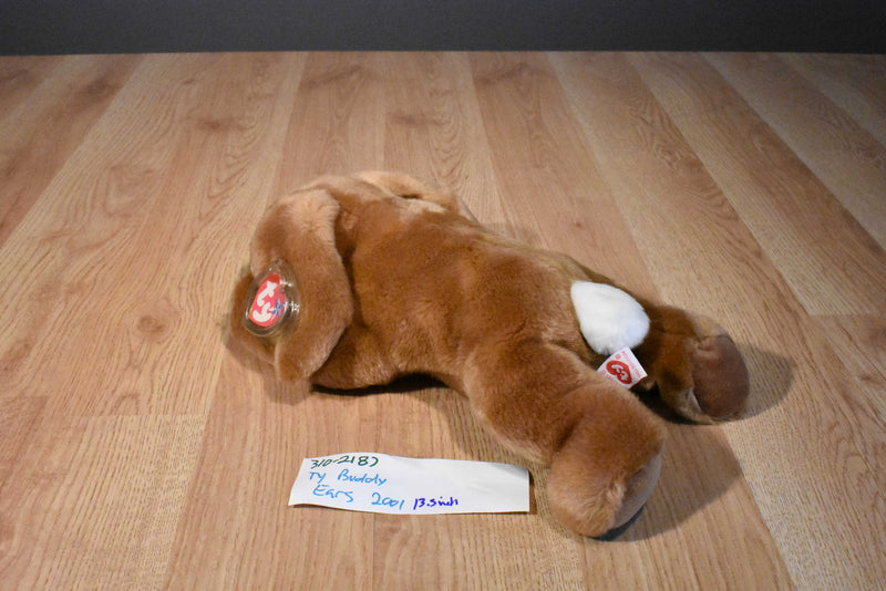 Ty Beanie Buddies Ears the Brown Bunny Rabbit 2001 Beanbag Plush