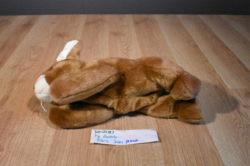 Ty Beanie Buddies Ears the Brown Bunny Rabbit 2001 Beanbag Plush